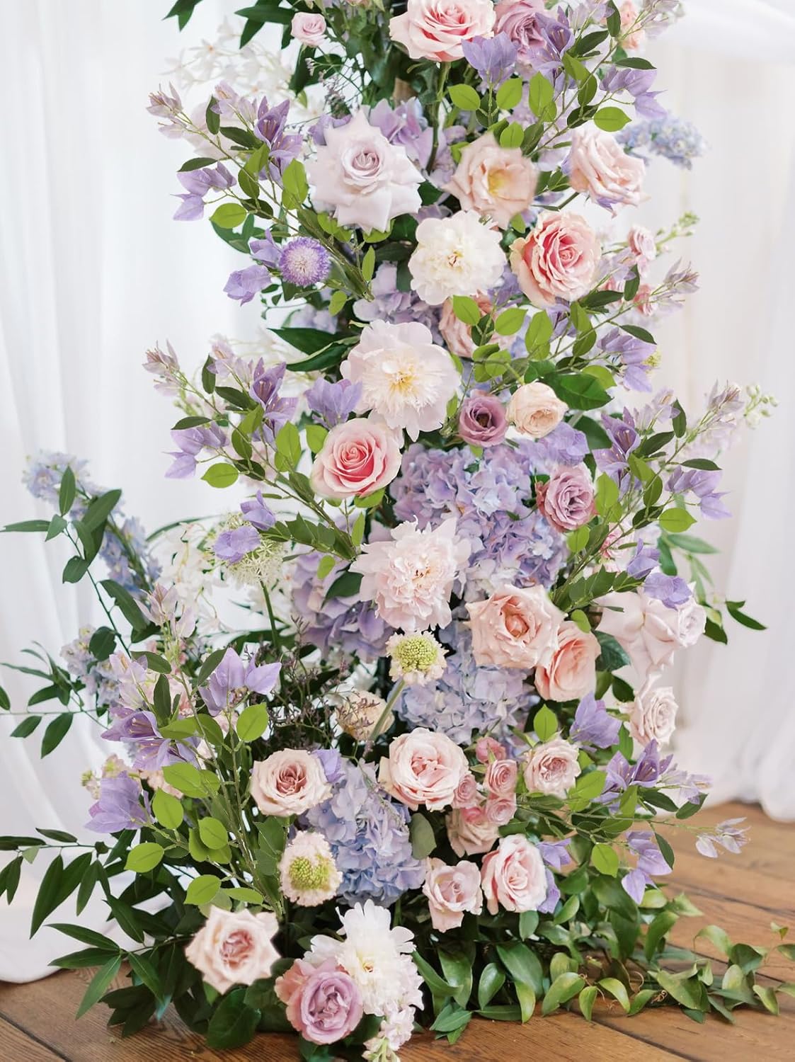 IPOPU 31" Bougainvillea Artificial Flowers 4Pcs Real Touch Bougainvillea Faux Flowers Artificial Branches for Home Decor Table Centerpiece Wall Decorations (Light Purple) - Image 6