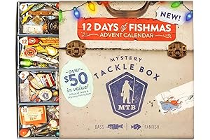 Catch Co Mystery Tackle Box 12 Days of Fishmas Holiday Fishing Lures...