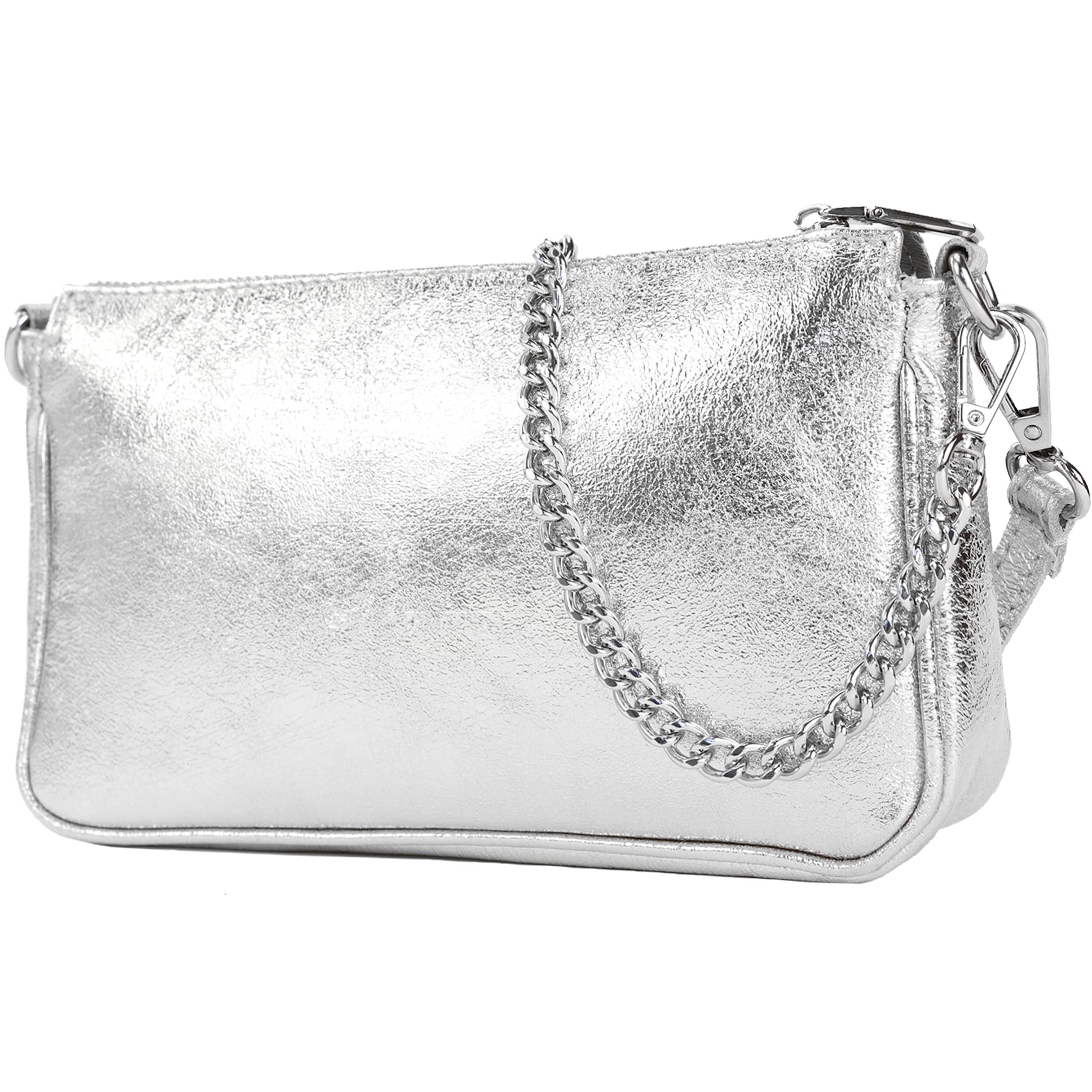 modamoda de - T237 - Bolso bandolera pequeño pequeño de piel italiana