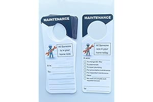 3.5x9.5 Inch Maintenance Door Hanger Tags