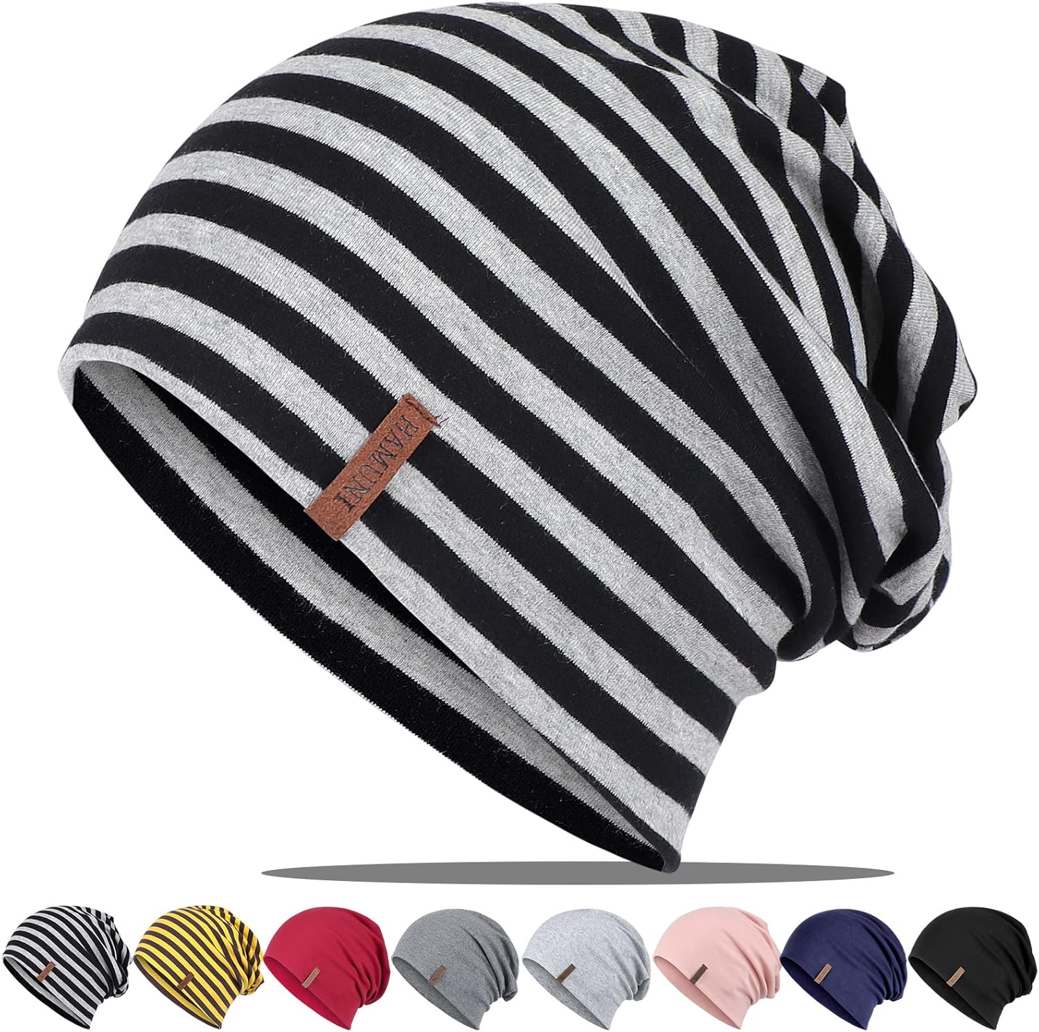 Slouchy Beanie for Women Cotton Beanies Hats Men Lightweight Soft Chemo Headwear Warm Skull Cap for All Seasons