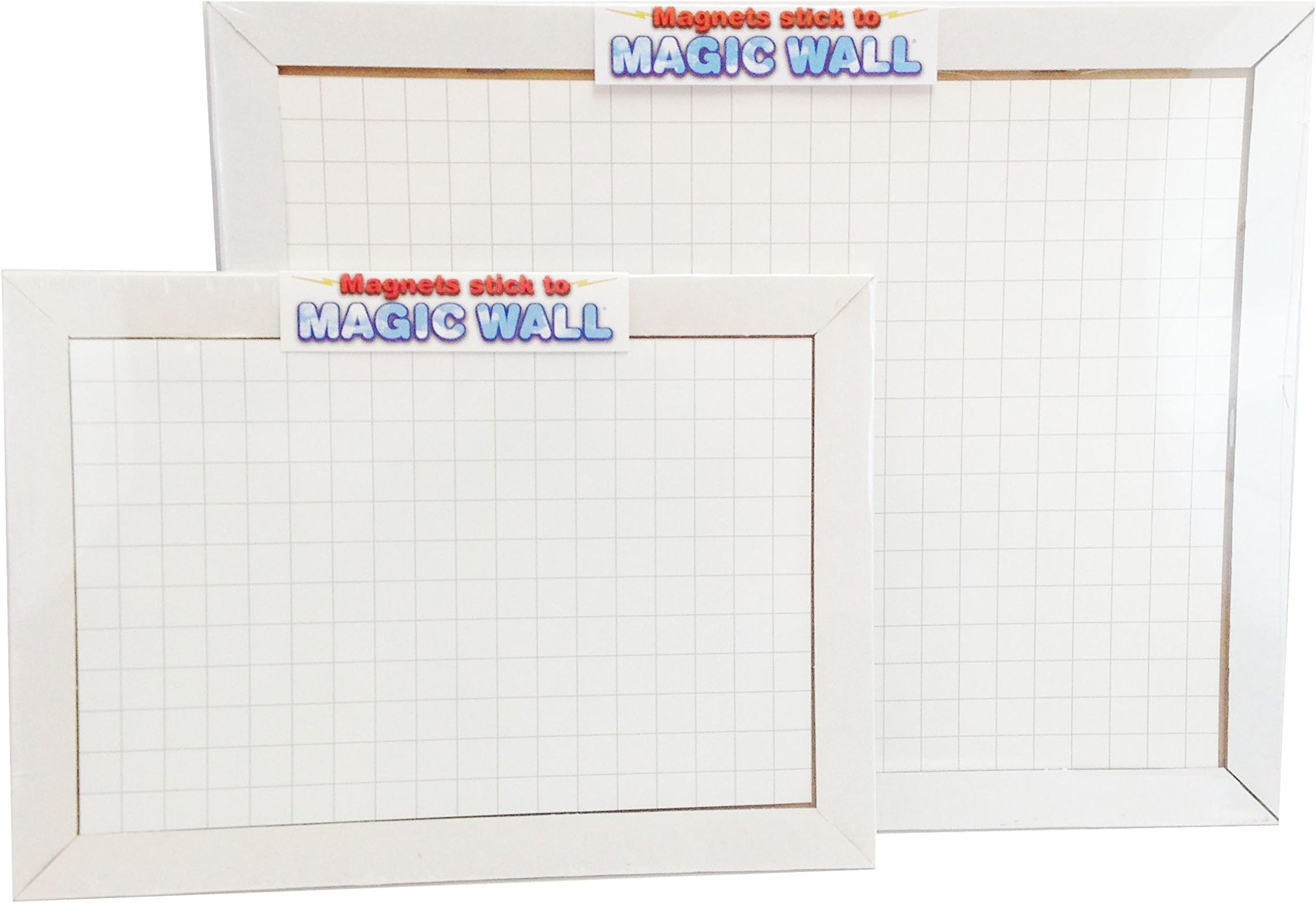 Magic Wall Lightweight Dry Erase/Chalkboard Marker Magnetic Panel (12" x 18", Grid)