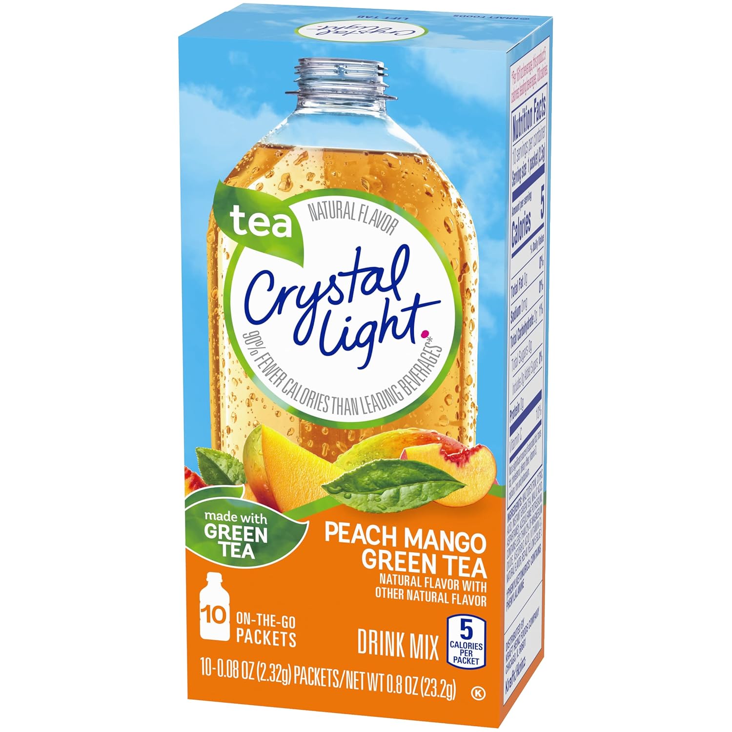 Crystal Light On The Go Peach Mango, 10 CT