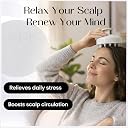 Episkey Scalp Massager Shampoo Brush for Hair Wash Anti-Dandruff Silicone Scalp Scrubber with Soft Bristles | Deep Clean, Exfoliation & Hair Growth Ayurvedic Head Massage Brush for Men&Women(JW-35) gallery image