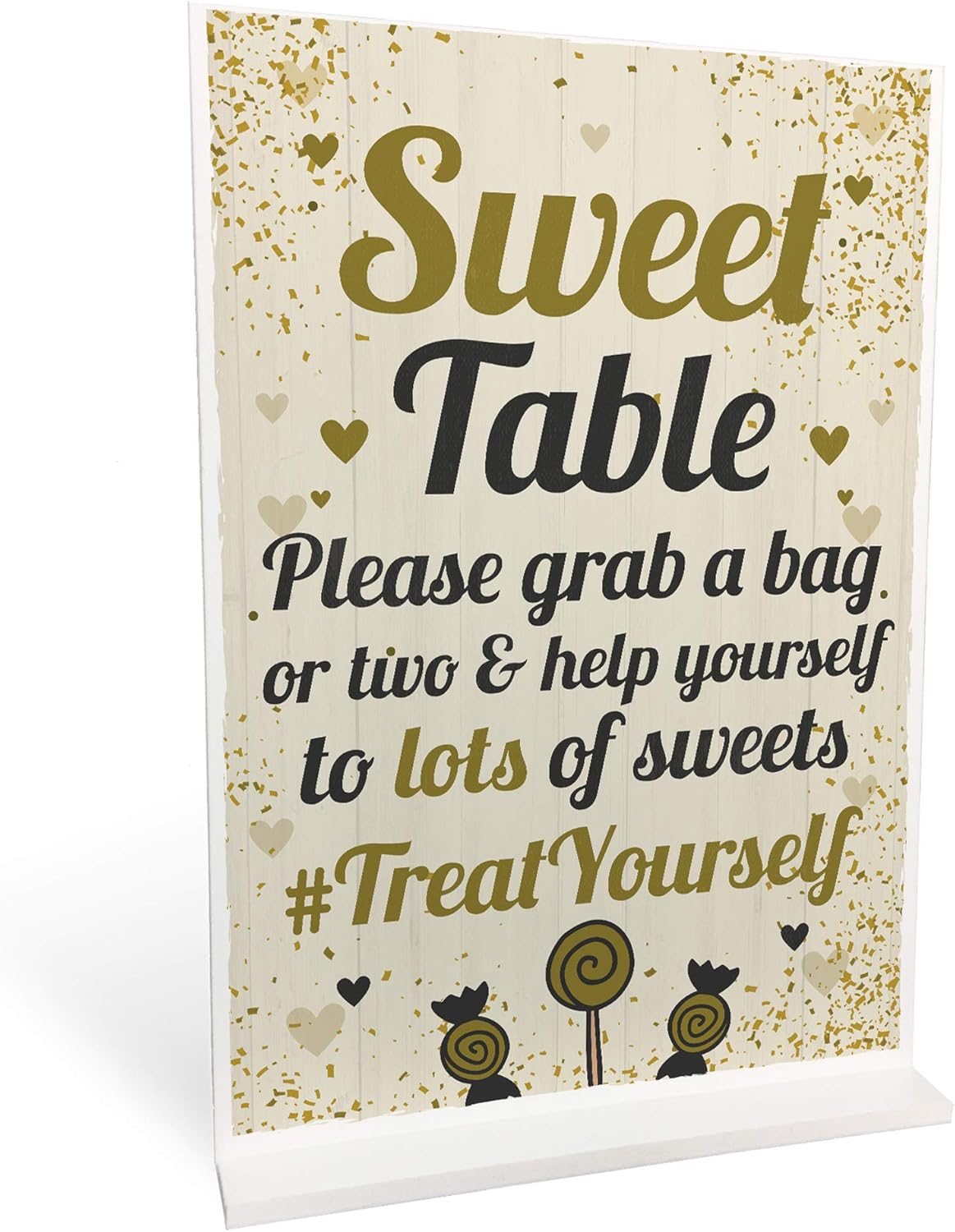 RED OCEAN Sweet Table Wedding Table Decoration Standing Plaque Wedding Party Decoration Keepsake