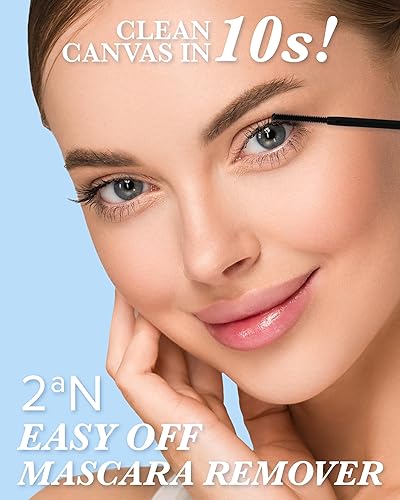 Miniatura 2 de K-Beauty 2aN - Removedor de rímel fácil de quitar, removedor de rímel hipoalergénico para ojos sensibles, limpiador suave de pestañas y removedor de