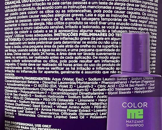 KUUL MATIZANT SHAMPOO 33.81 oz - PURPLE SHAMPOO - (MATIZANTE CABELLOS CANOS RUBIOS O DECOLORADOS COLOR DEL LIQUIDO  MORADO) - 1000 ML