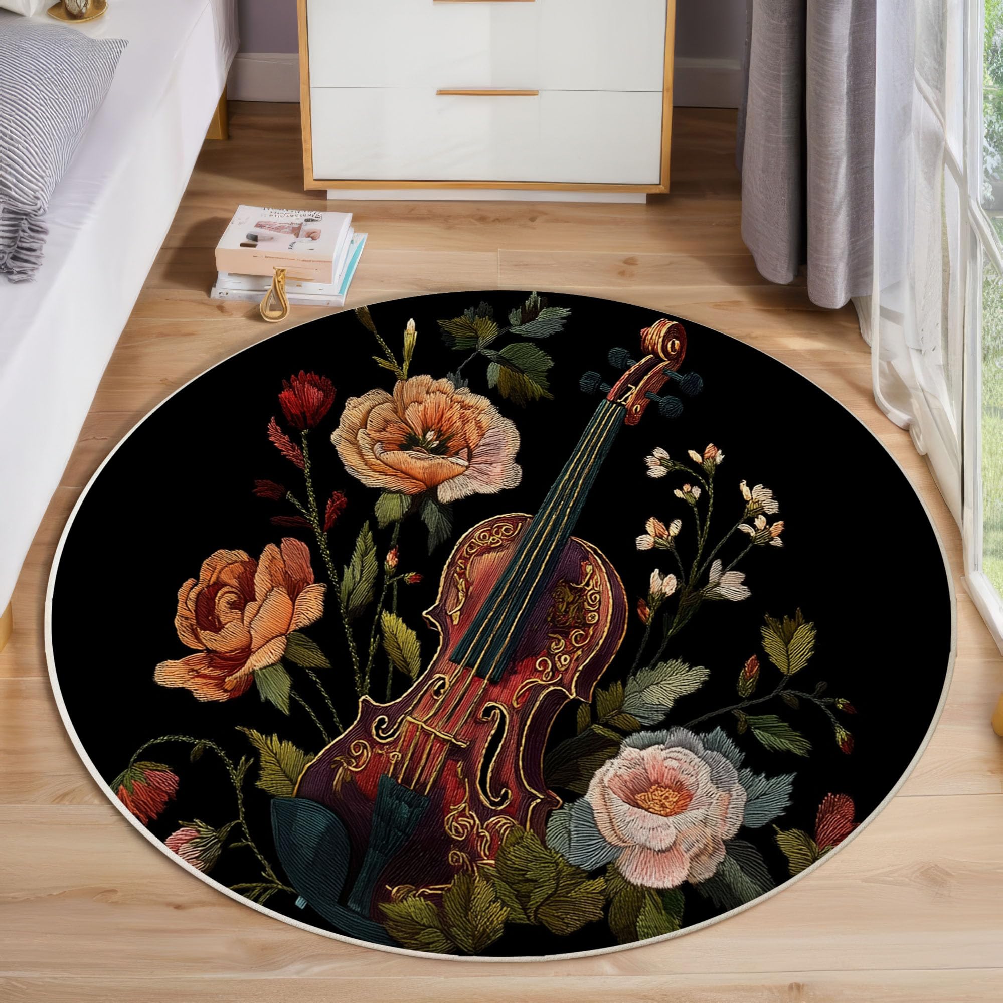 Tapis antidérapant doux fini les glissades tapis violon salon chambre