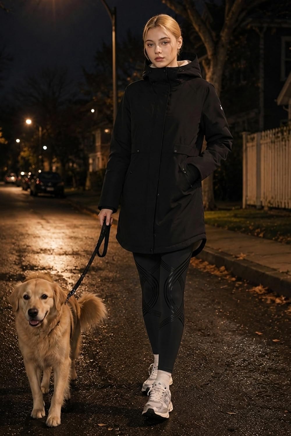 Orolay CHIIONE Women's Fleece Lined Parka Waterproof Windproof Long Hooded Coat Warm Jacket for Cold Offices Outdoor