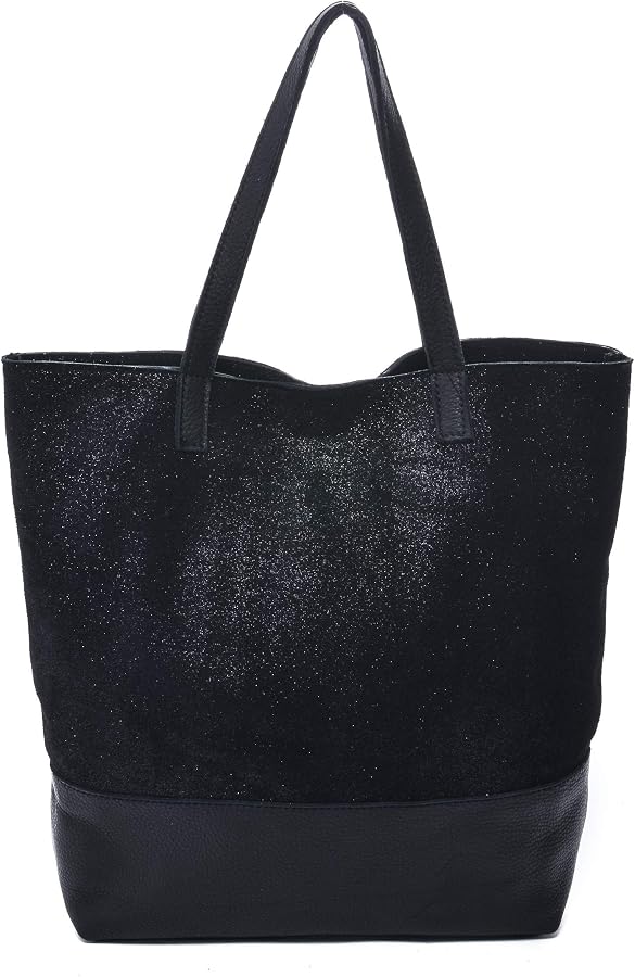 Amazon | Carla Mancini レディース Keira Black Metallic and Nappa 