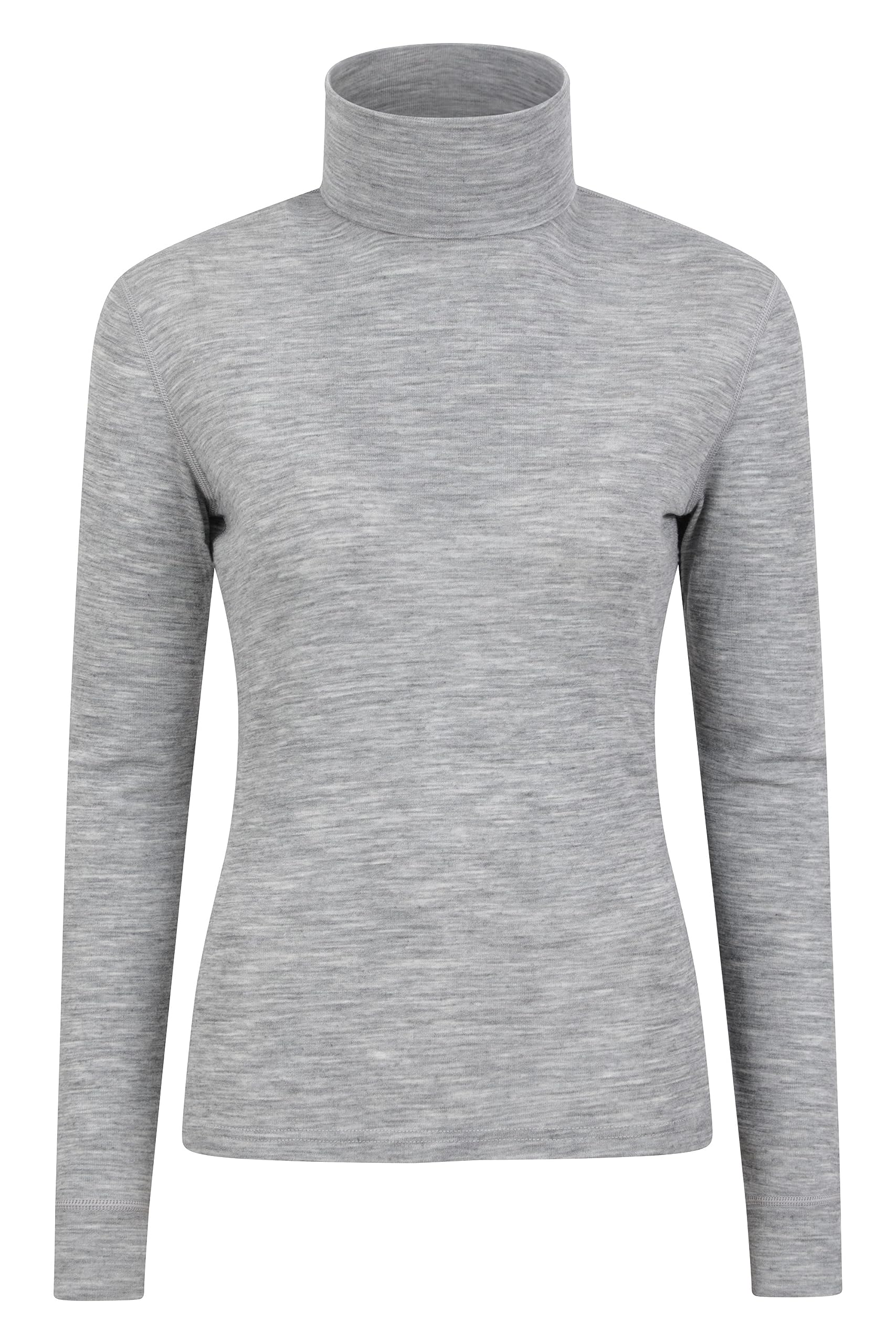 Mountain Warehouse Top de Merino de Cuello Alto para Mujer - Capa Interior antibacteriana, absorción y Secado rápidos - Ideal para Acampar en Invierno y Senderismo