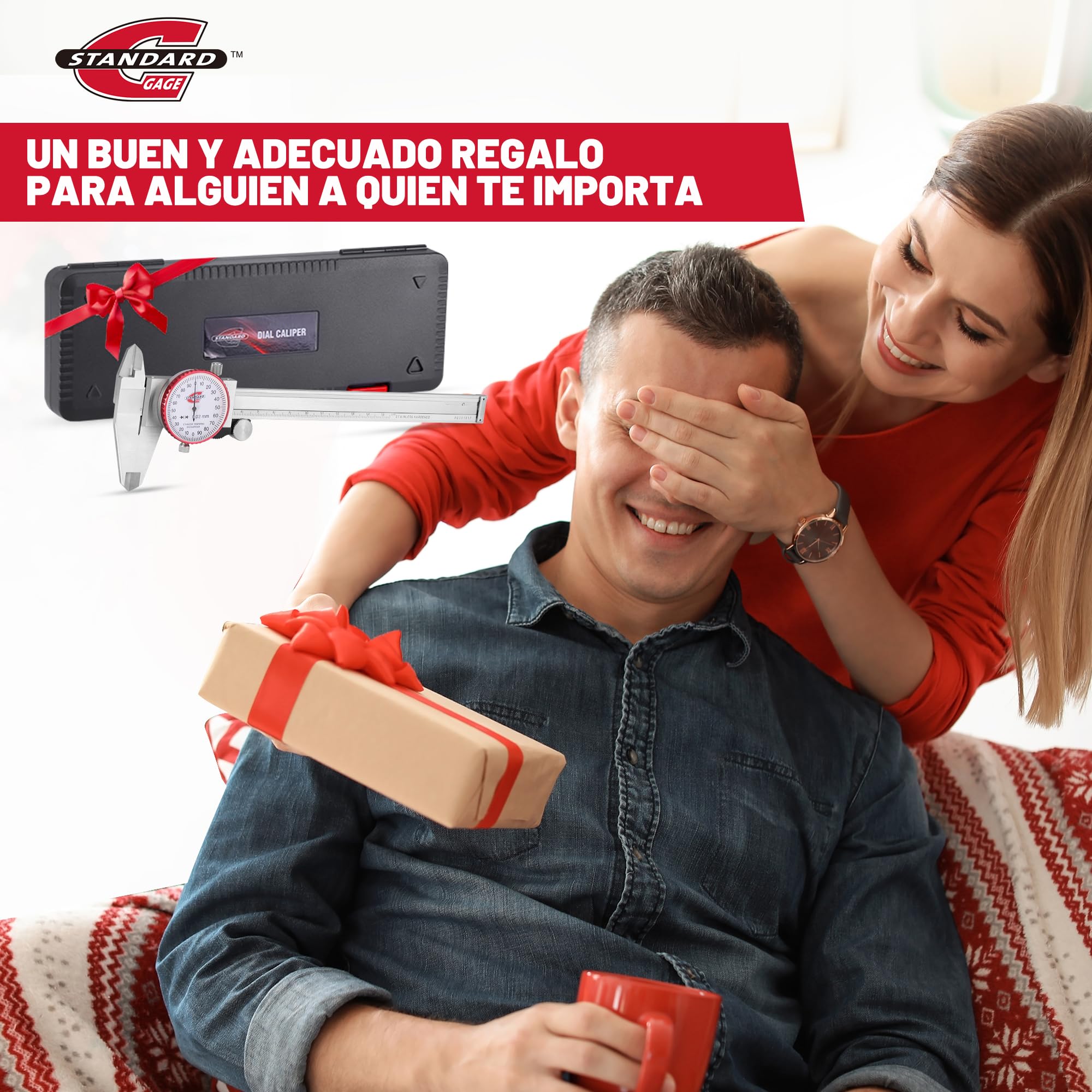 Calibres con Dial, Calibrador con Reloj 150mm, Calibrador Métrico con Reloj, Lectura 0,02 mm, Medidor de Precisión de 4 Formas de Medición, Herramienta de Medición, DIY