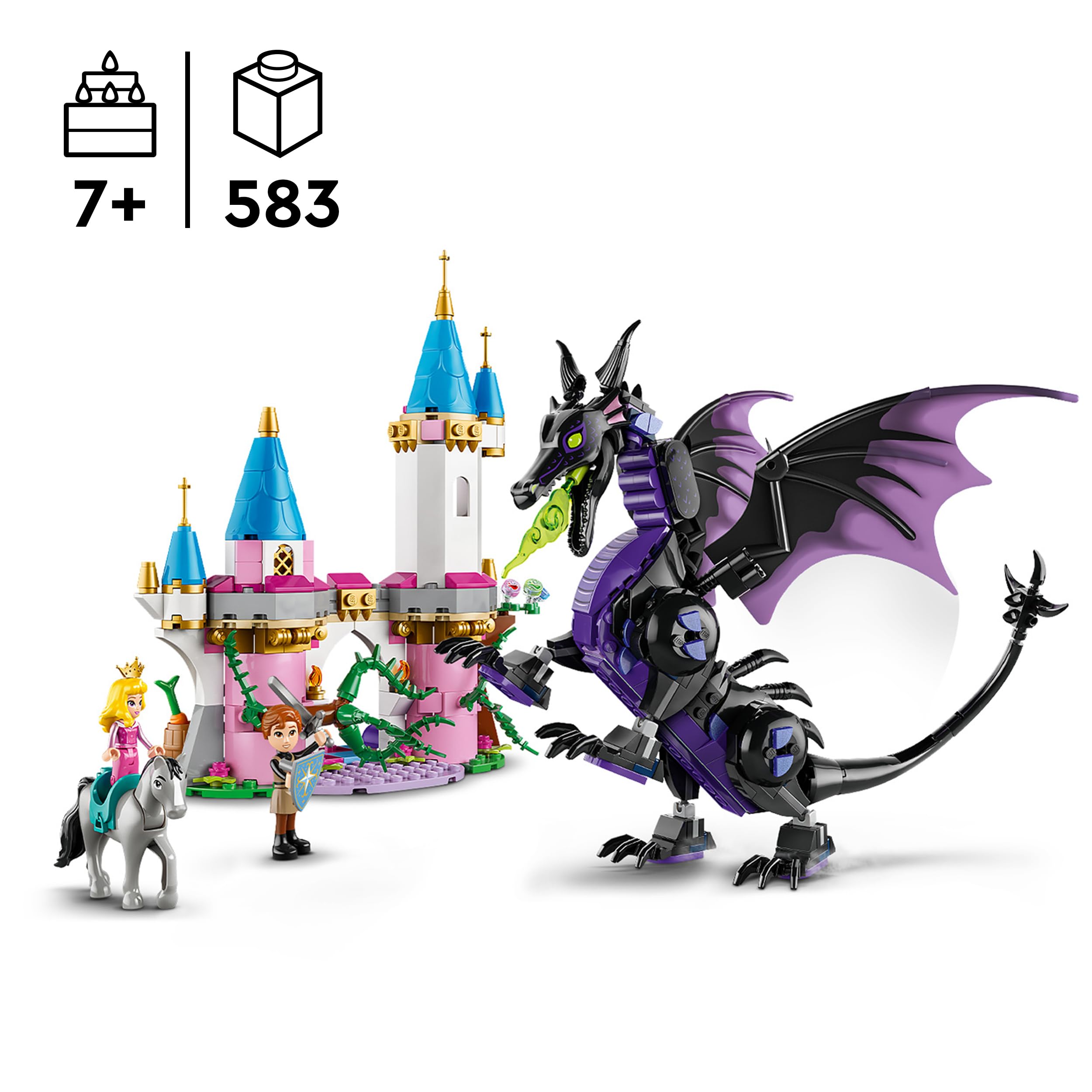 Amazon.com: LEGO 43240 Disney Malefiz als Drache : Toys & Games