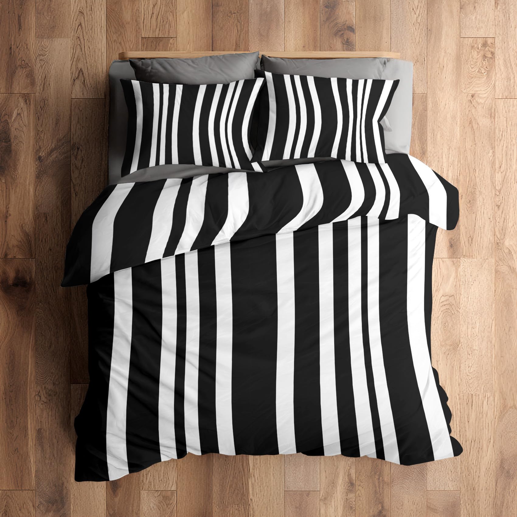 Housse de couette fermeture éclair pratique parure de lit microfibre 240x260 cm