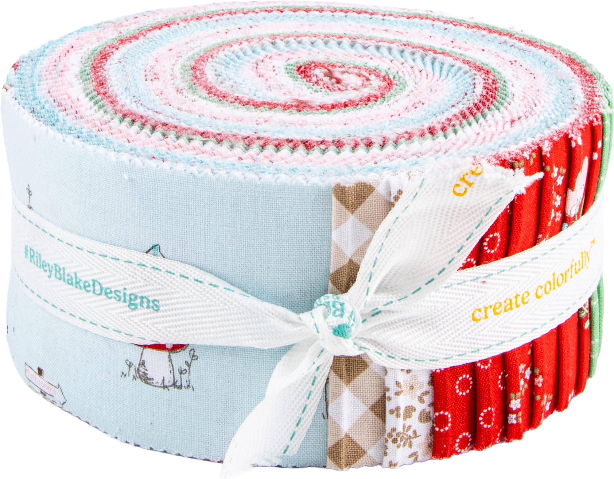 Tasha Noel Whimsical Woodland Rolie Polie 40 2.5-inch Strips Jelly Roll Riley Blake RP-17640-40