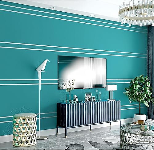 Miniatura 4 de Papel tapiz 3D de terciopelo de piel de ciervo de alta gama, líneas geométricas nórdicas, moderno, simple, iluminación de sala de estar, fondo de