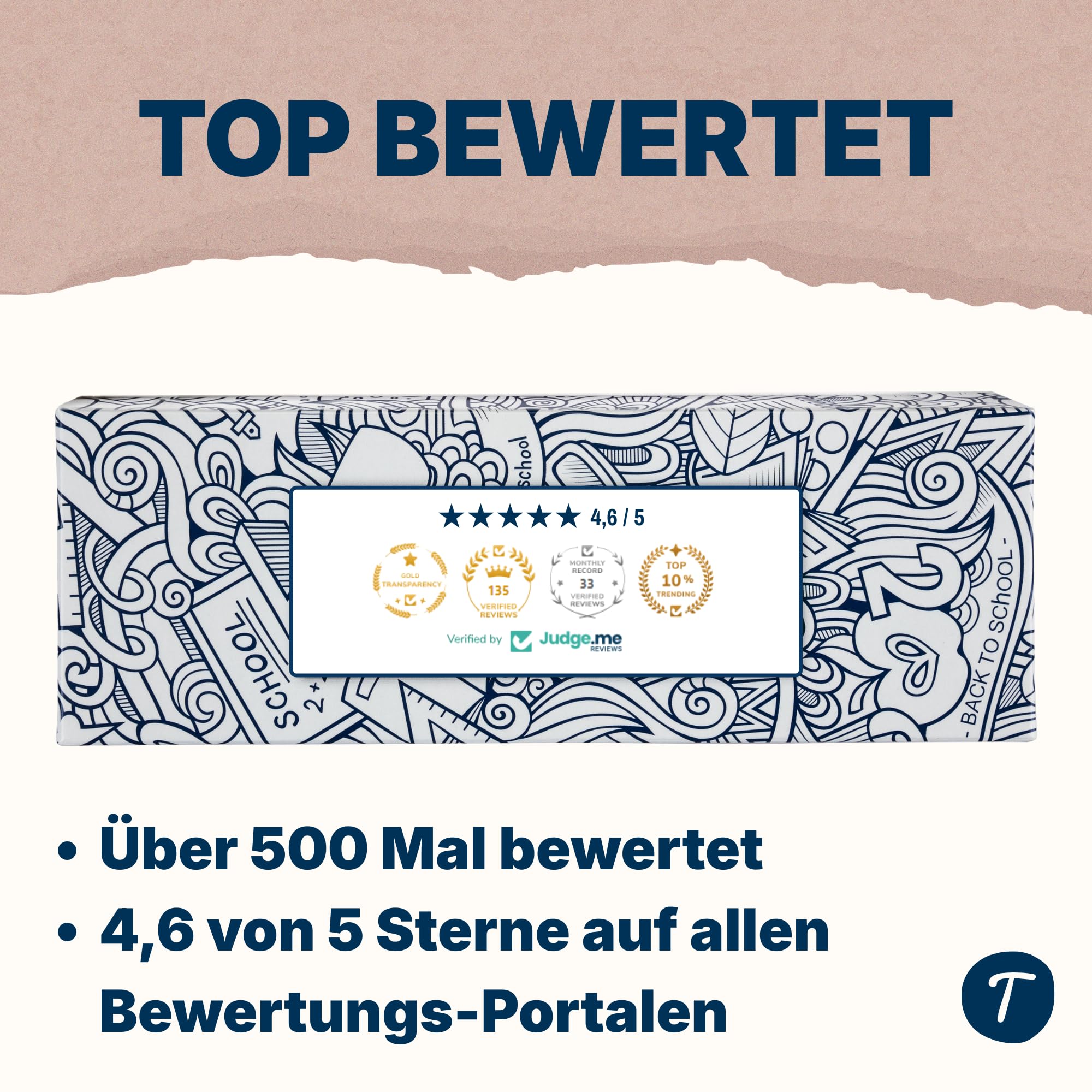 Teachly Bundle 3 x Tintenroller Superstudent (Rosé-, Mint- & Türkis-Set) - Inkl. 7 Tintenpatronen (Blau) je Set