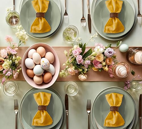 Vista 183 de Ruvanti Servilletas de algodón 12 unidades, servilletas de tela suaves y cómodas, servilletas de lino de calidad hotelera de lujo – Servilletas