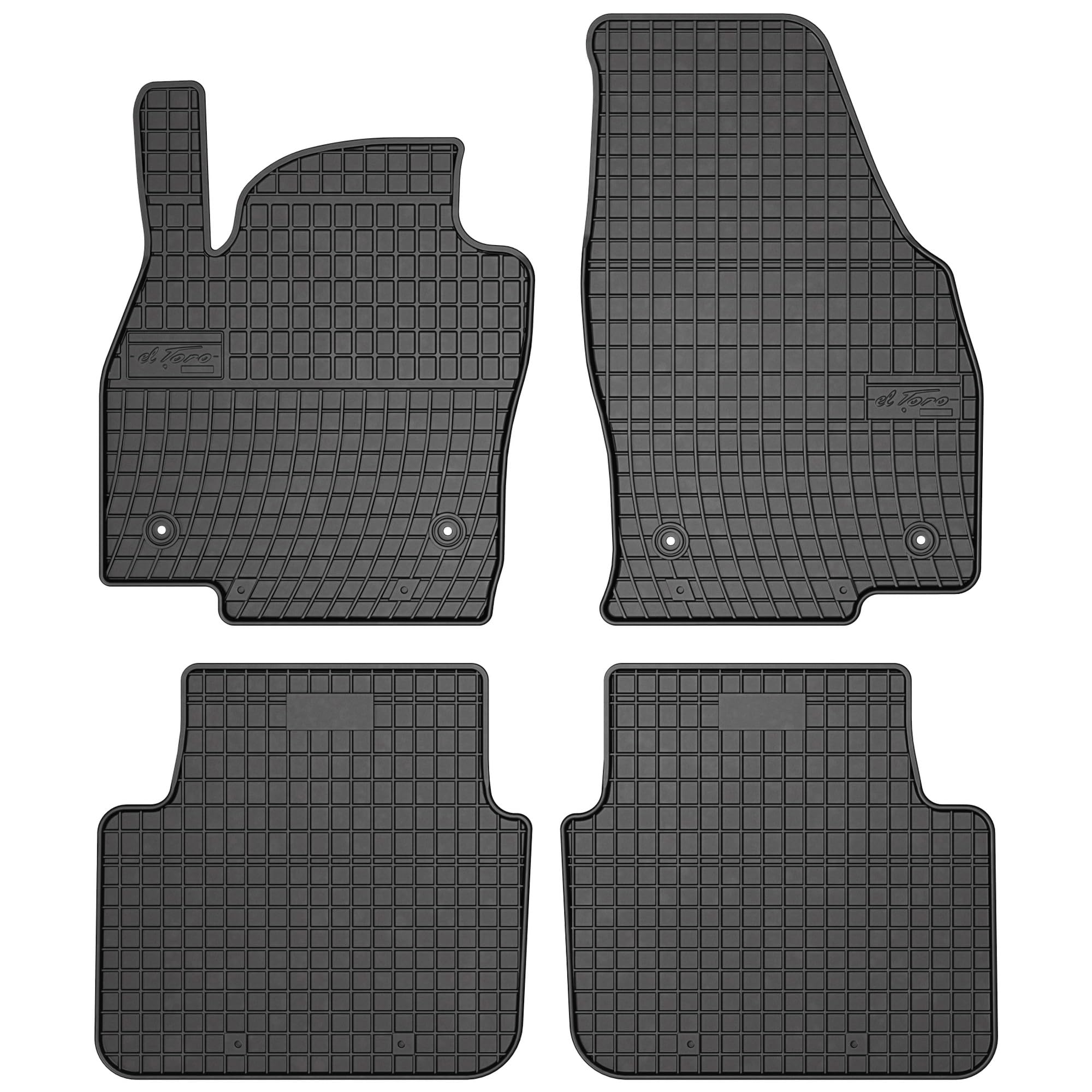 MOTOS Auto-vloermatten van rubber voor Skoda Kamiq vanaf 2019 Verbeter uw reiscomfort met Anti-Slip Mat Car No.77- Vloermatten voor alle weersomstandigheden, bescherming tegen vuil