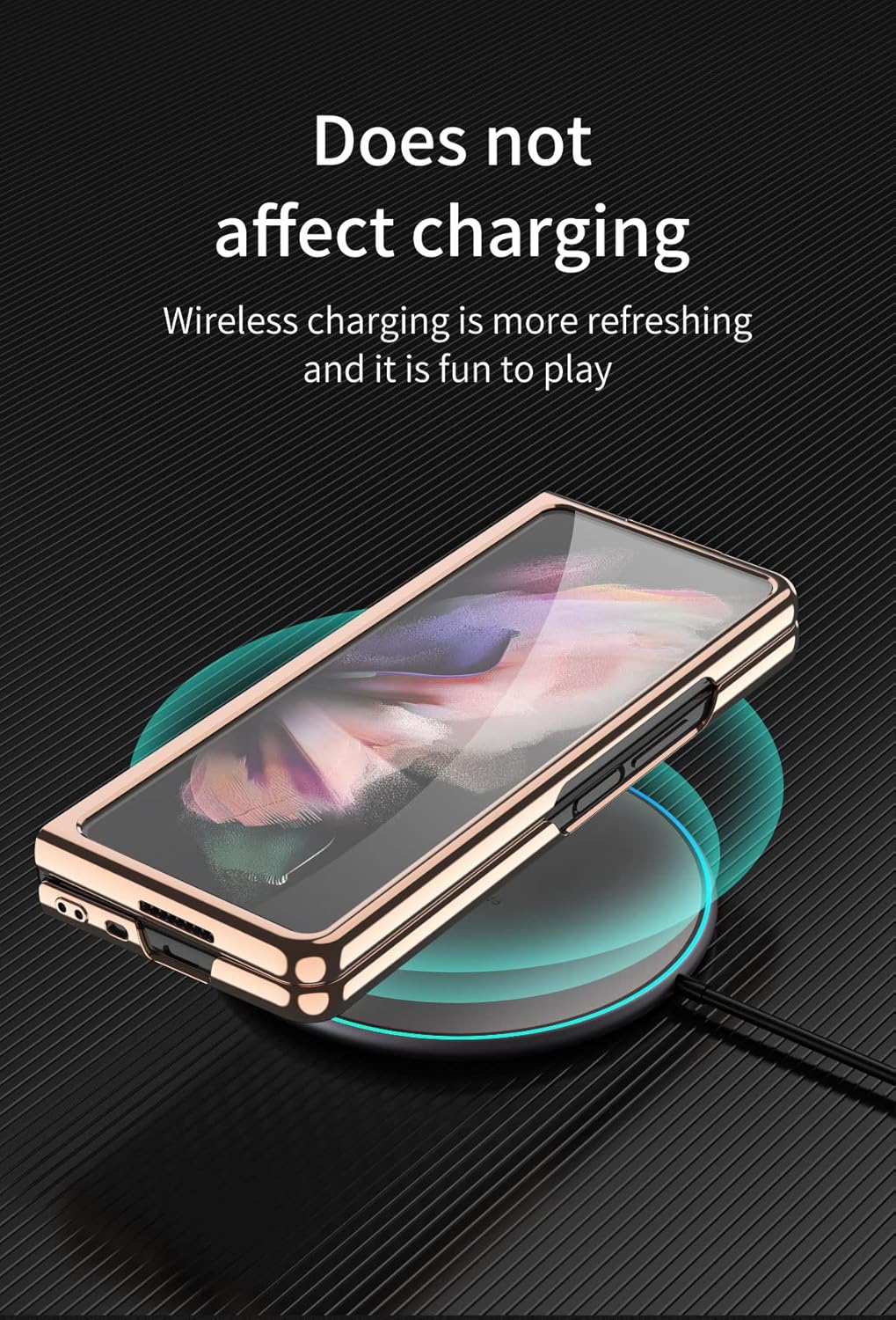 SHIEID Galaxy Z Fold 3 Case, Fold 3 Case with Shell Membrane Integrated Protective Cover, Fit Samsung Galaxy Fold 3 Case, Black