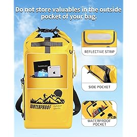 IDRYBAG 30L Waterproof Floating Backpack, Dry Bag for Men, Water Resistant Kayak, Hiking, Camping