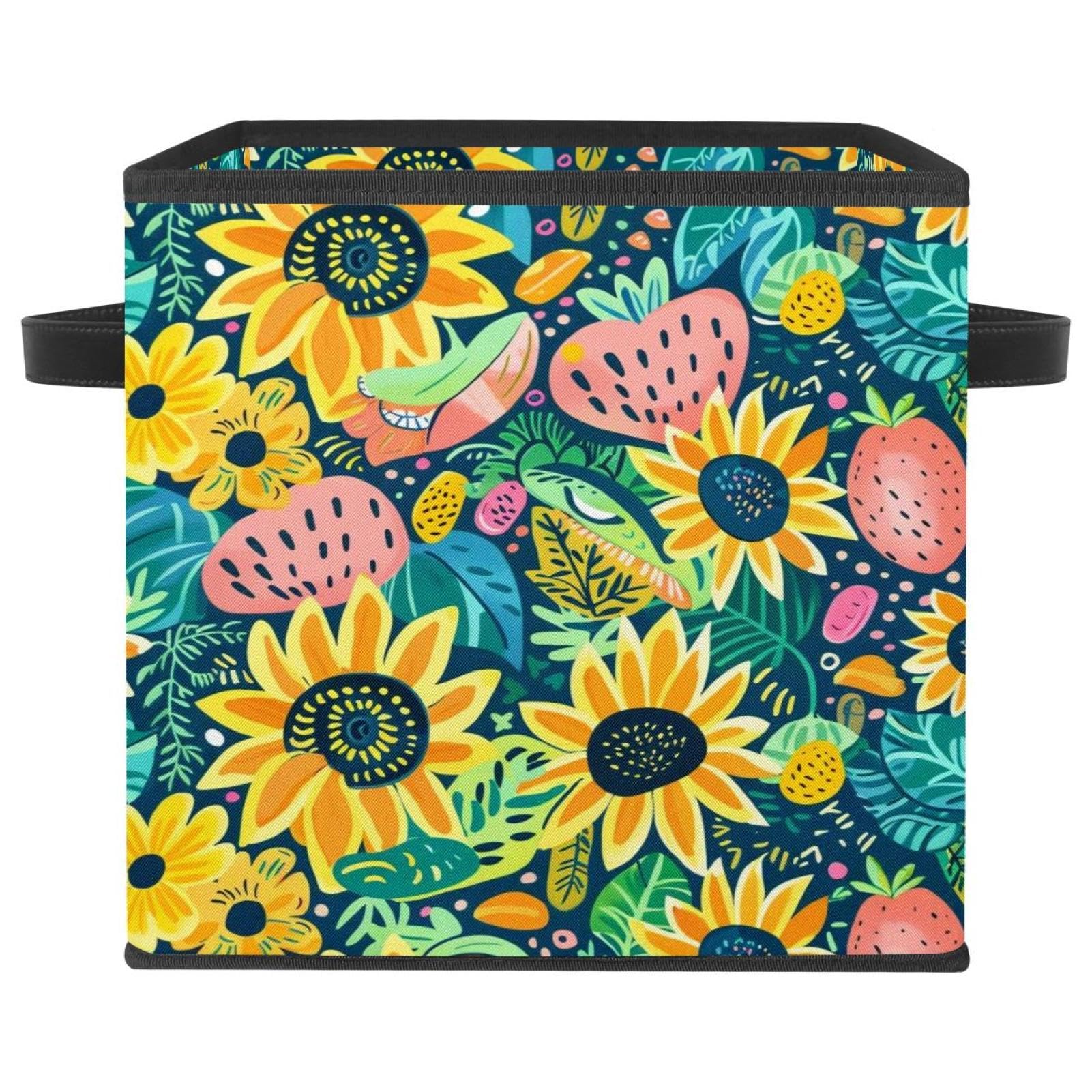 Boîte de rangement en tissu Oxford 27,9 cm pour organiser le dressing