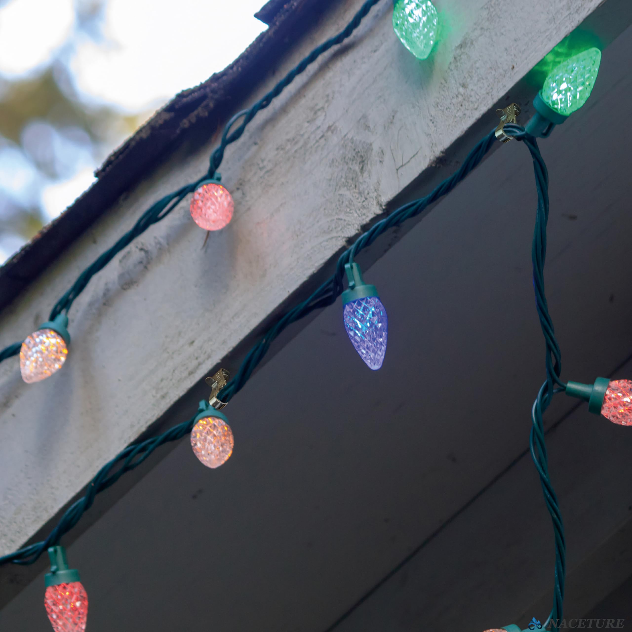 120 Sets Lichterketten-Haken Weiß – Mit Schrauben & Dübeln, Für Weihnachtslichter, Dekoration Innen/außen