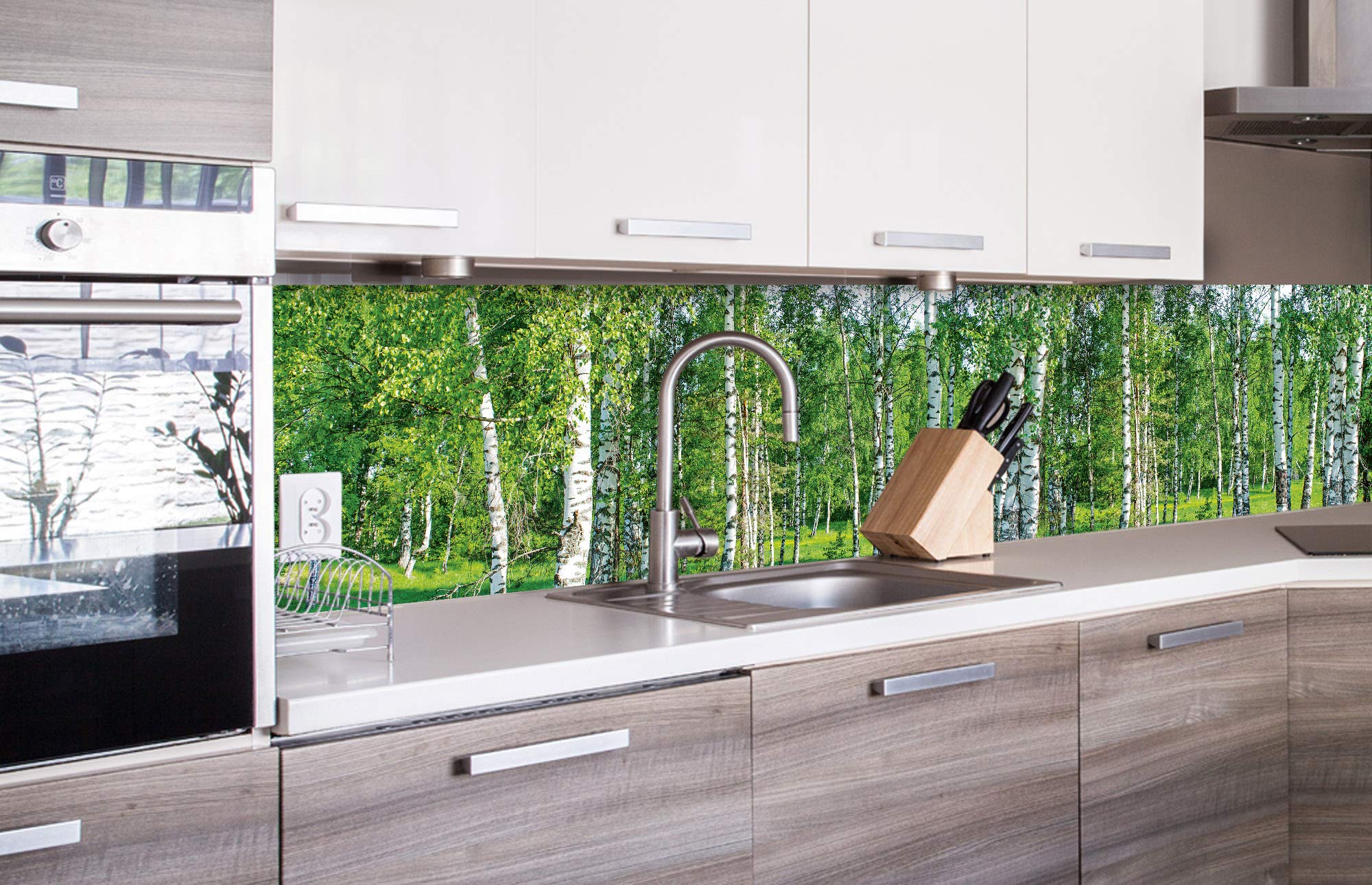 DIMEX LINE Pellicola Paraschizzi Autoadesiva Per Cucina | 350 X 60 Cm | Impermeabile E Facile Da Pulire | Stampa Fotografica Per Pareti