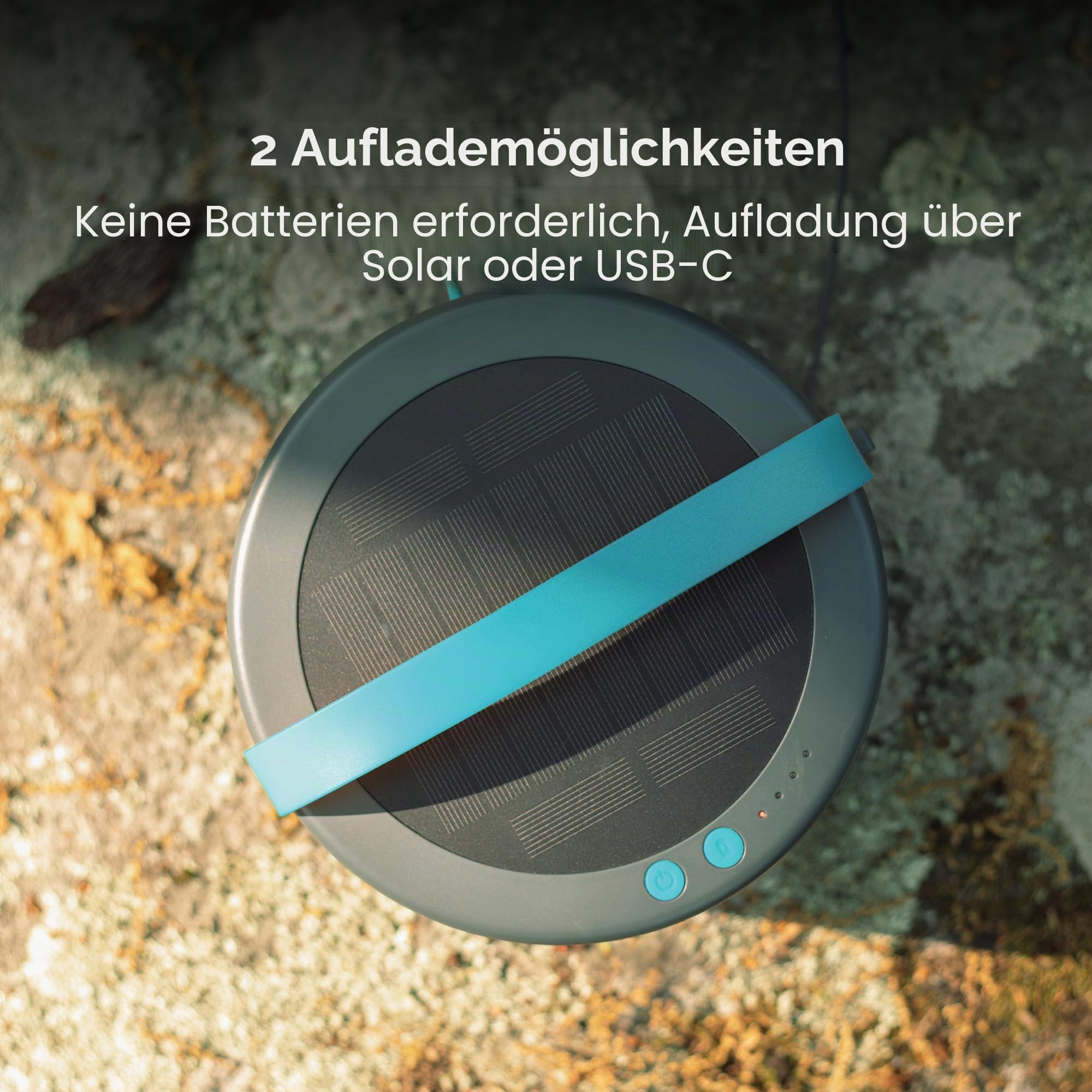 Biolite Solarseil, 111 cm, warmweiß
