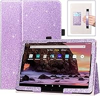 Vista 15 de DMLuna - Funda delgada para tablet Yaxa Fire HD 10 y 10 Plus de 11ª generación 2021, de piel sintética de alta calidad, con función atril