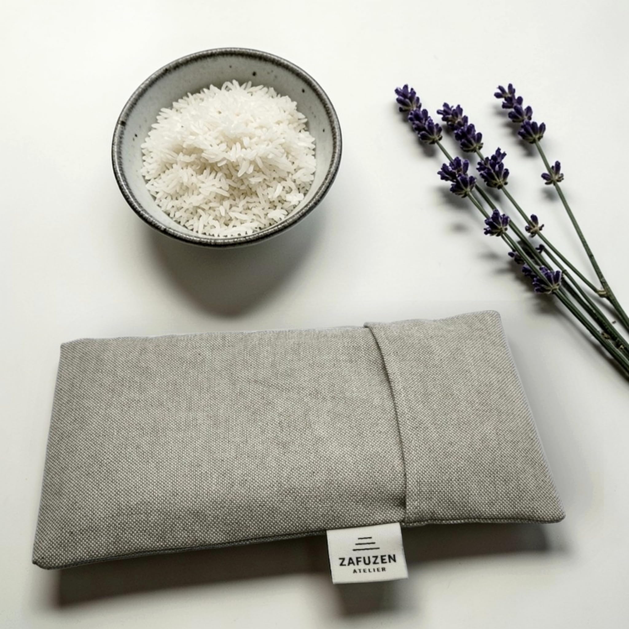 Cuscini per Occhi con Fodera Lavabile Set da 6 – Cotone Naturale e Lavanda – Uso Professionale Yoga, Pilates, Spa e Fisioterapia – Colore Dune Atelier
