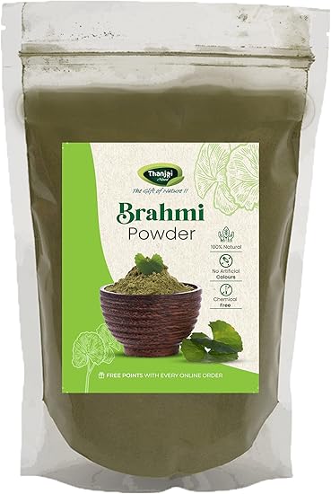Thanjai Natural 250g Brahmi Powder (Bacopa monnieri) for Hair Growth & Skin Care | Hair and Scalp Treatment