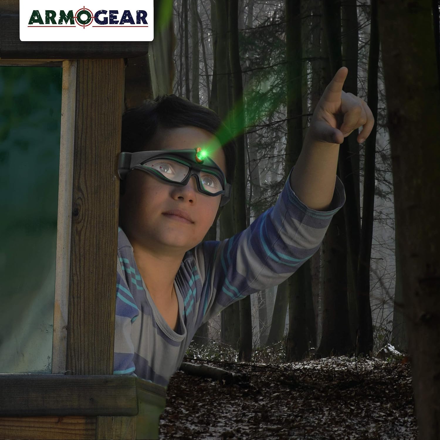 Limited Stock ArmoGear Laser Tag Green & Orange 2 Pack + Night Vision Goggles