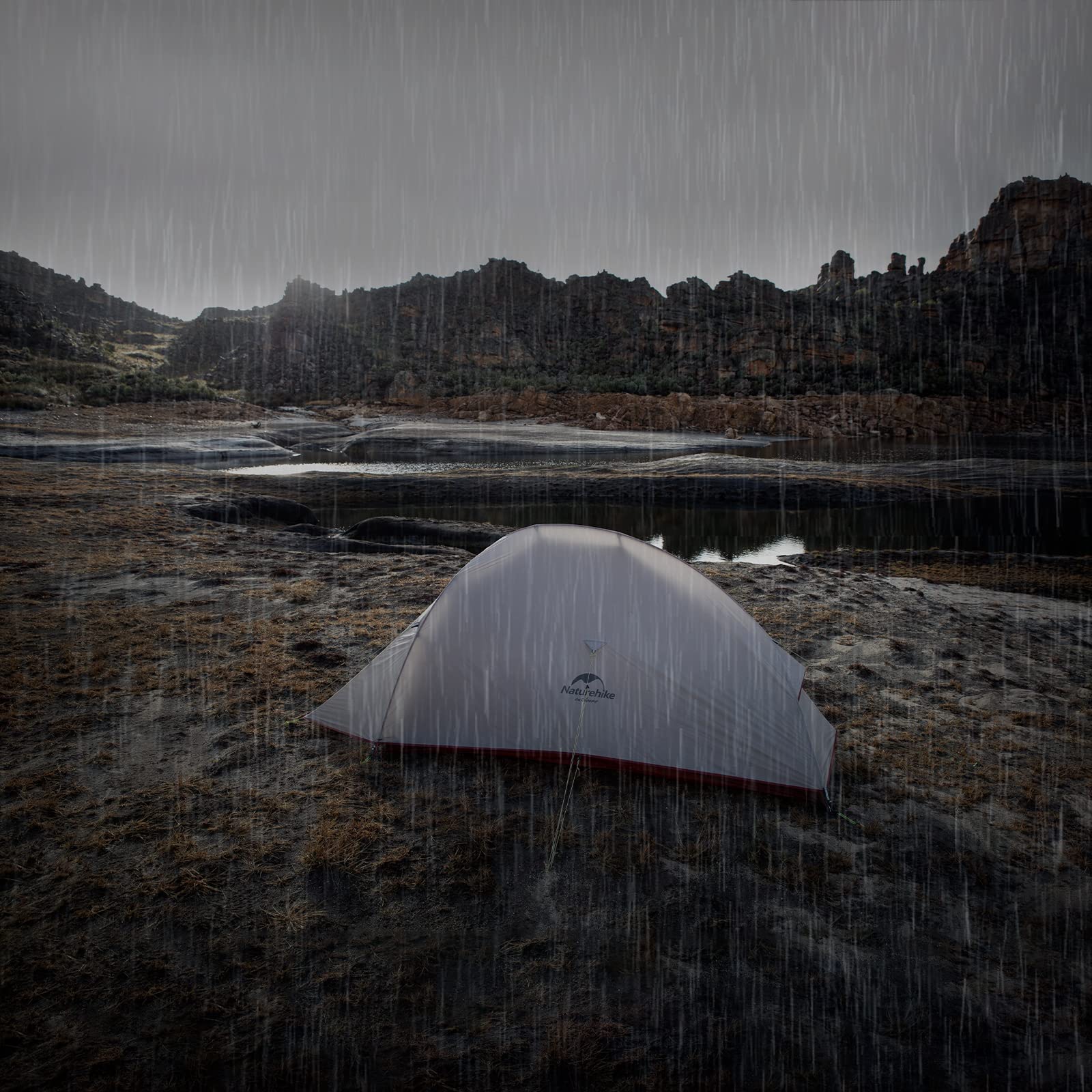 Naturehike Cloud-Up 2 Tienda de Campaña 2 Personas 3-4 Temporada Tienda Mochila Ligera(Actualizar Gris 20D)