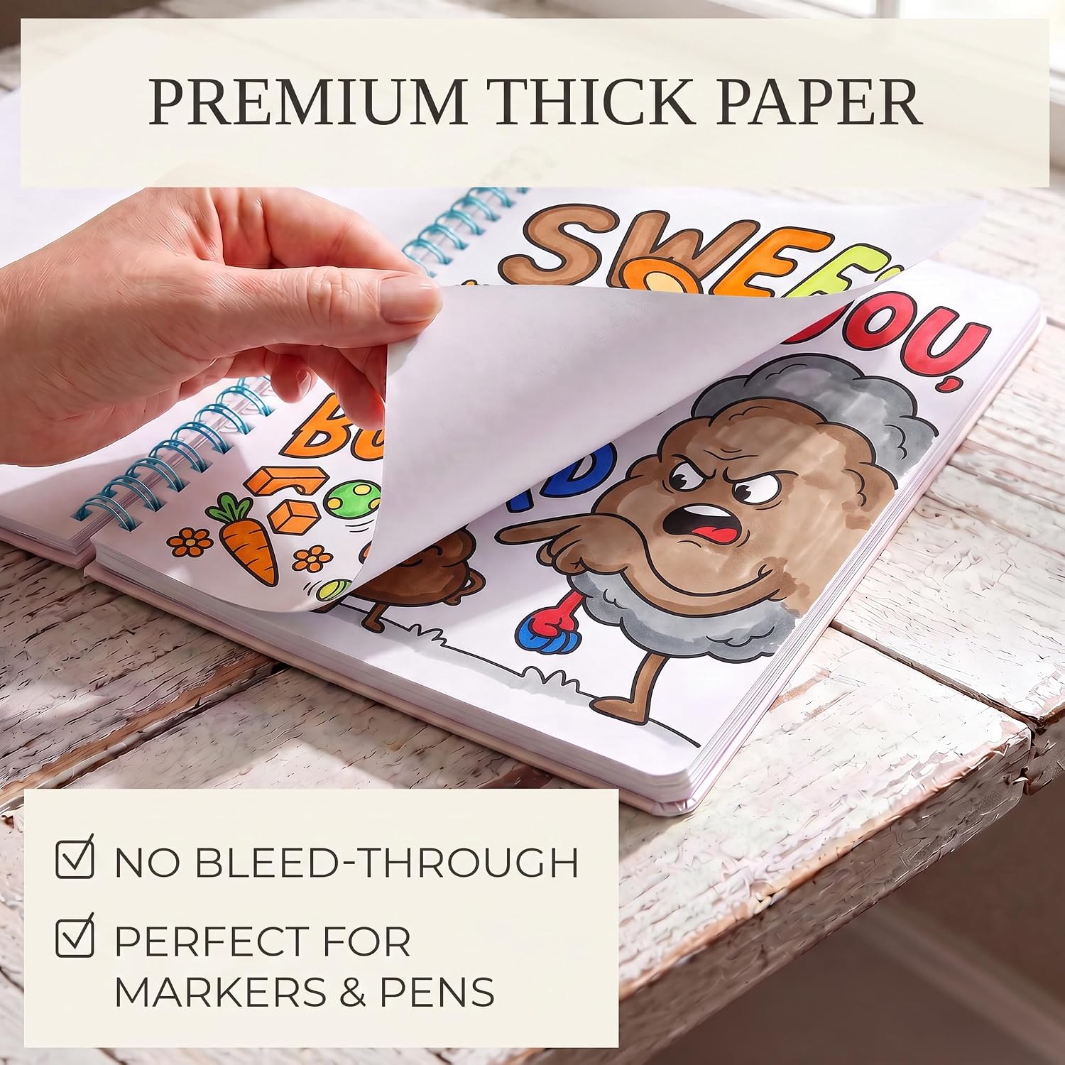 Beautiful Coloring Book Set of 2 for Adult Relaxation - Funny Designs