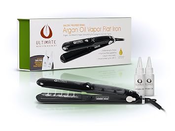 Amazon.com: Plancha para el cabello con aceite de argán marroquí : Belleza  y Cuidado Personal