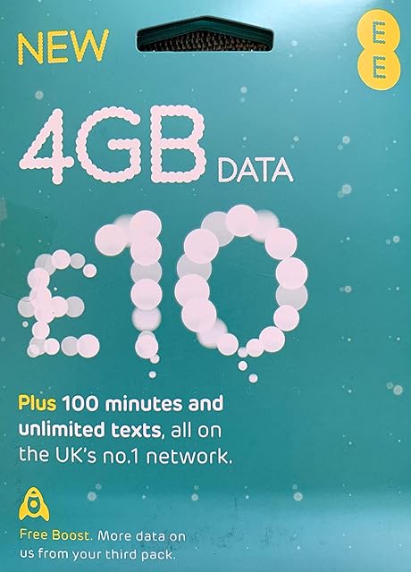 EE Pay as you go Trio Sim Card Prloaded With £10 Credit.