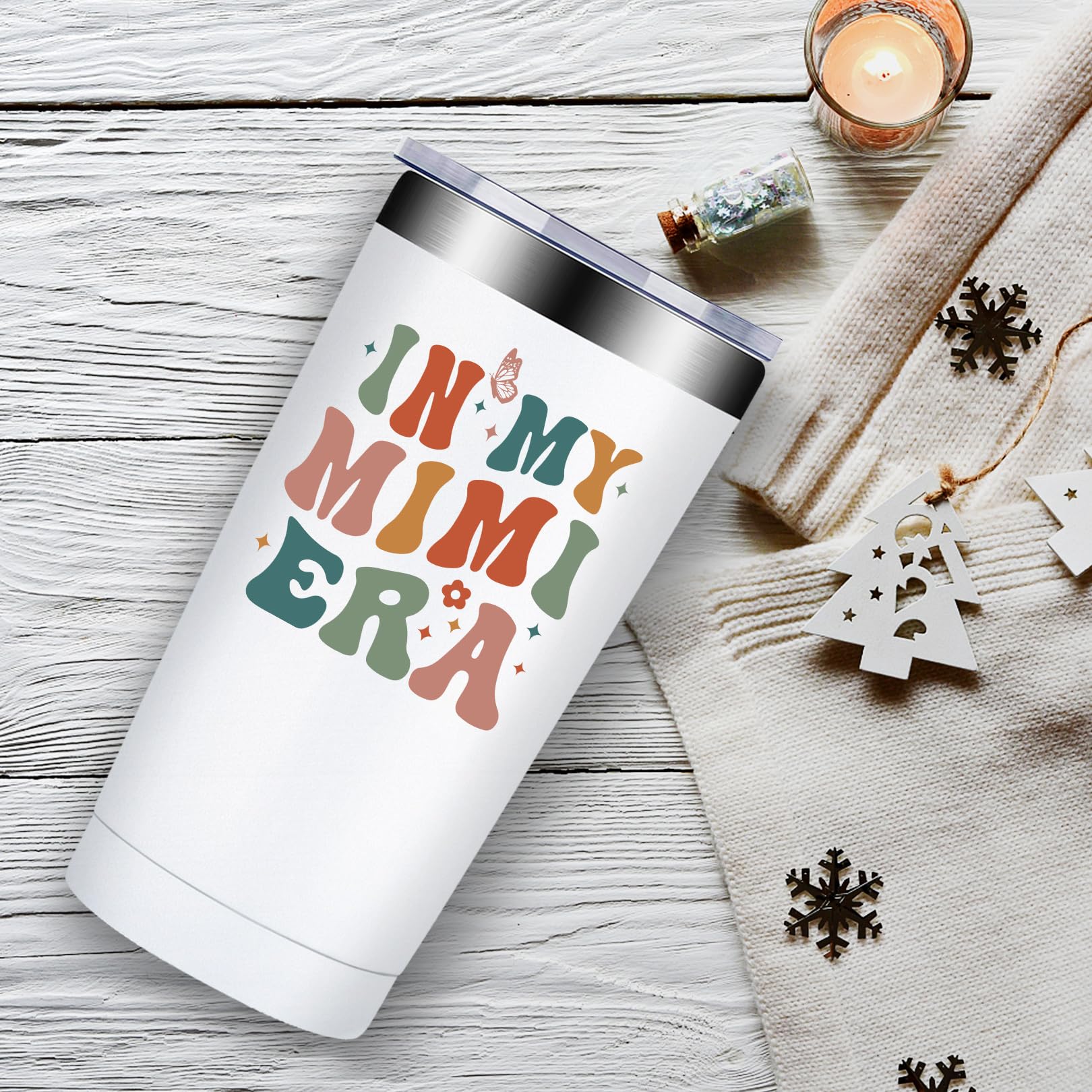 Fufandi Mimi Gifts, Best Mimi Ever - Mothers Day Christmas Birthday Gifts for Mimis, Grandma, Grandmother, New Nana - Tumbler Cup
