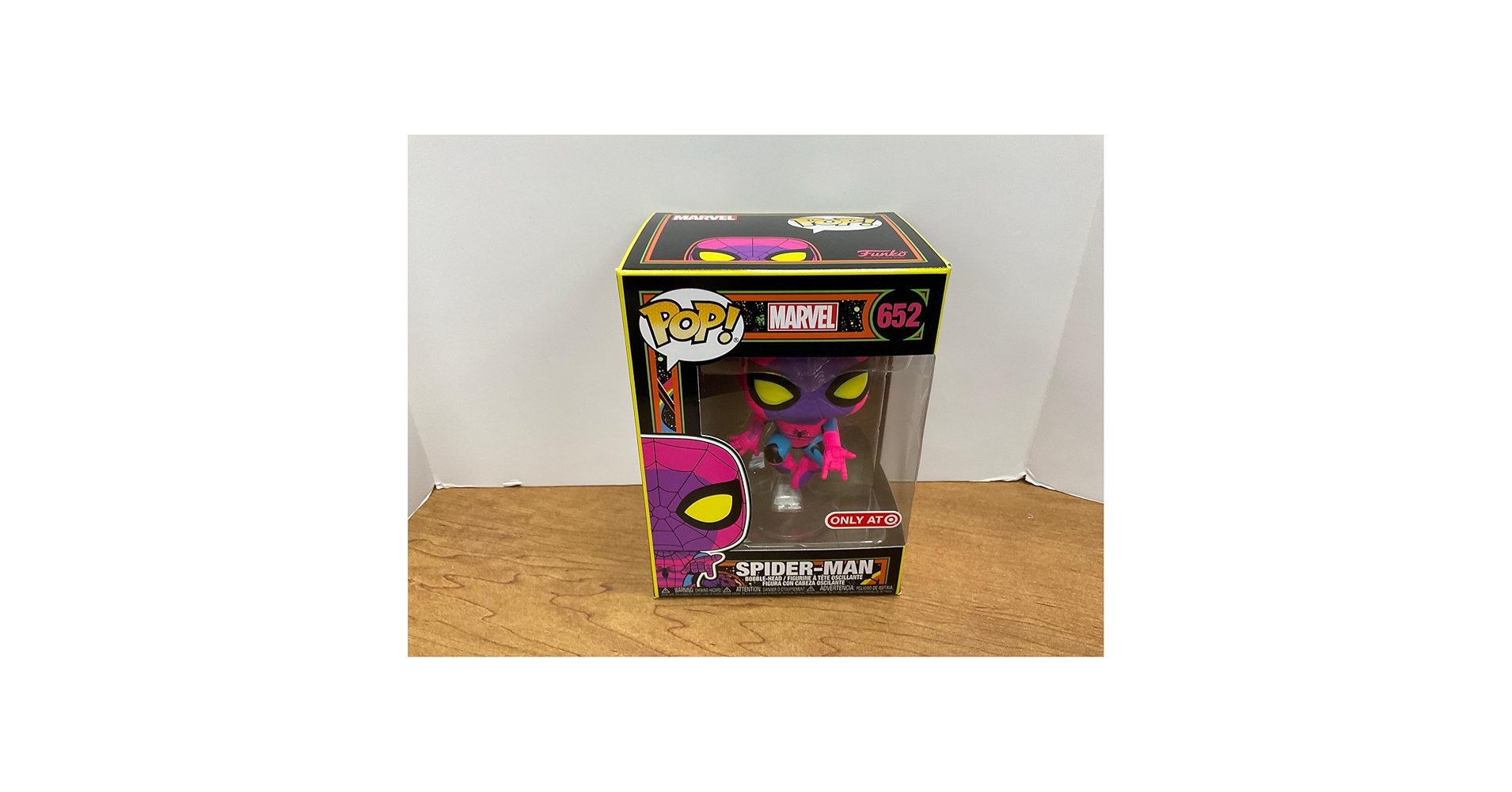 Amazon.com: Funko Pop! Marvel: Blacklight Spider-Man Vinyl