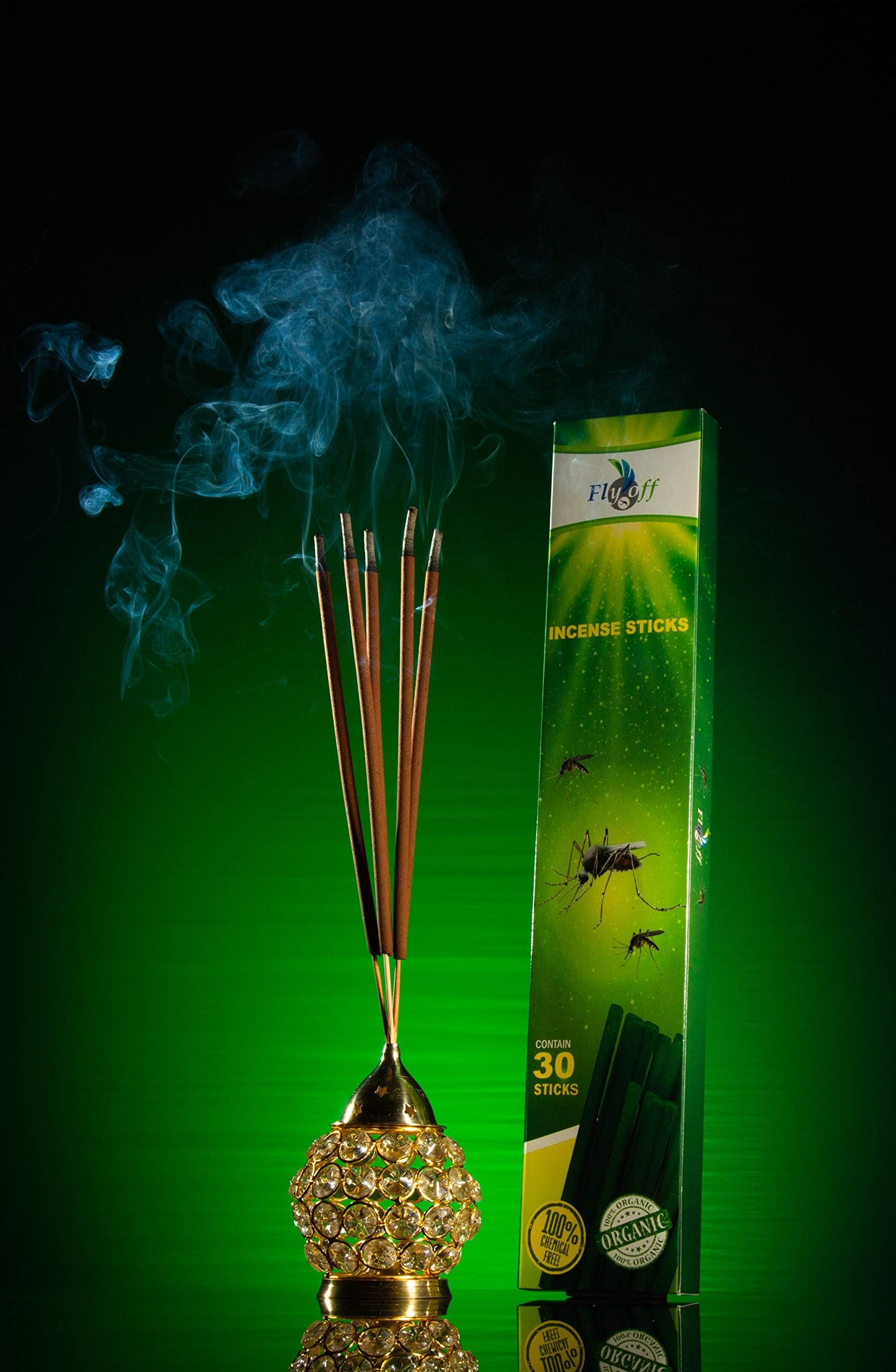 NEOPHYLL 16-inch Herbal Mosquito Incense Sticks with Citronella (30)