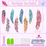 7 8 9 10 11 Year Old Girl Gift Ideas: Teen Girls Gifts 8-12 Years Old Diamond Painting Bookmark Toys for Girls 7-10 Feathers Keychain Arts and Crafts for Kids Age 6-8 Birthday Presents for Kid Adults