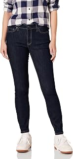 Amazon Essentials Women's Mid-Rise Stretchy Skinny Denim Jeans, 5-Pocket
