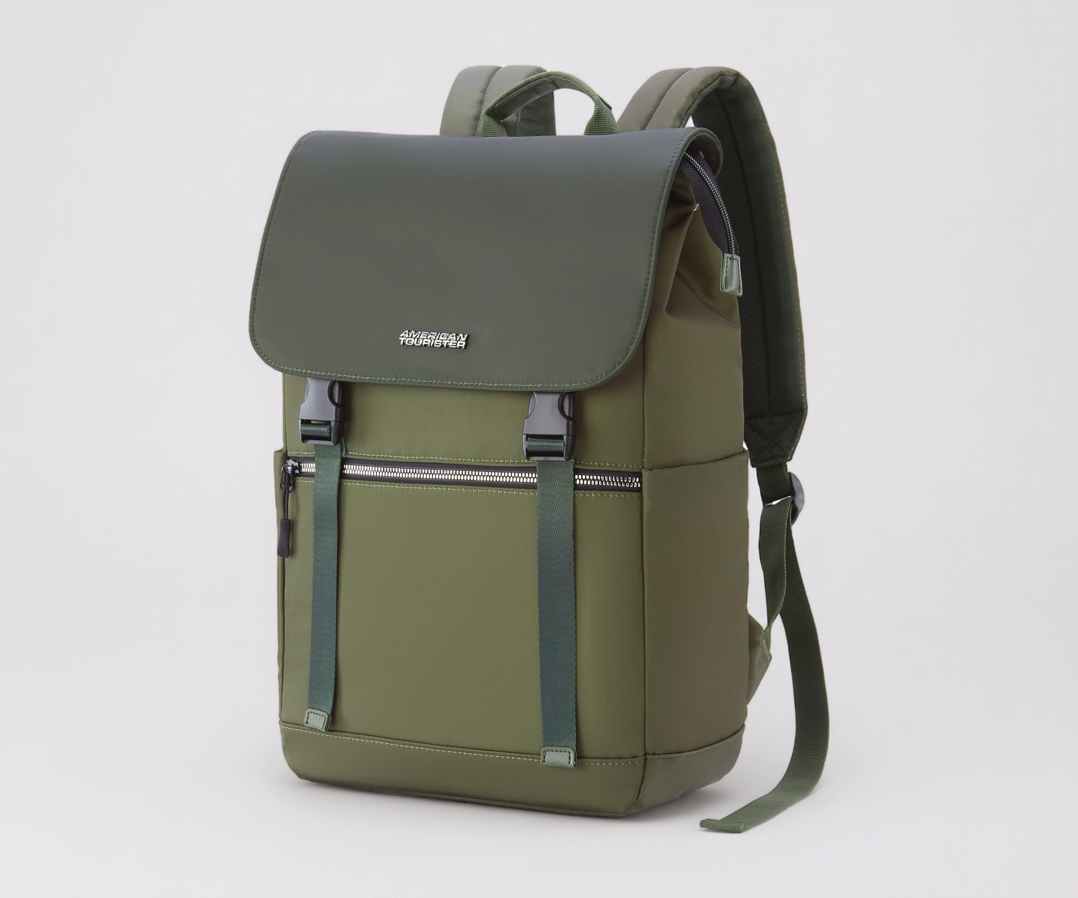 American Tourister City Edge Laptop Backpack | 15.6 Inch Laptop Bag | Front Flap Design | Smart Trolley Sleeve | College & Office Use | Men & Women |