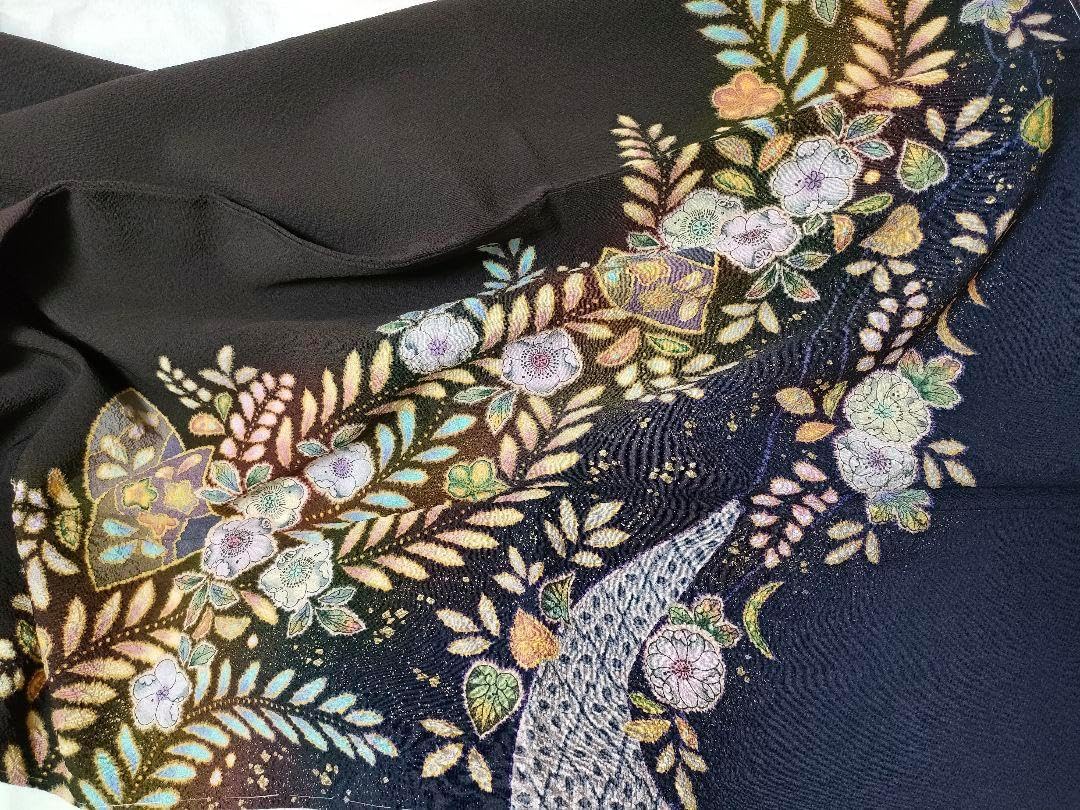 正絹　5点　長襦袢　反物　生糸　魅惑の襦袢　京ぼかし　鈴　レトロ 正絹 5点 長襦袢 反物 生糸 魅惑の襦袢 京ぼかし 鈴 レトロ レトロ 紫 着物