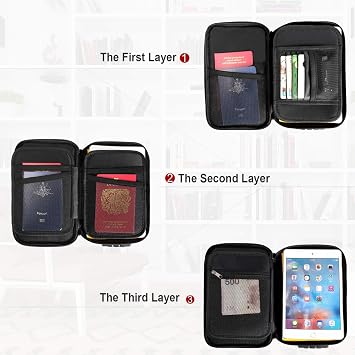 ENGPOW Small Fireproof Storage Organizer Case with Lock, 9x 5.3x 3.7