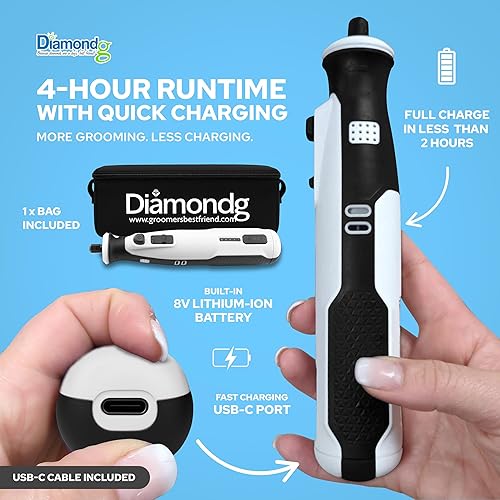 Miniatura 8 de Diamondg Amoladora de uñas rotativa (herramienta rotativa) 001 - Rosa,002 - Verde,003 - Azul,004 - Morado oscuro,006 - Amarillo,007 - Naranja,008