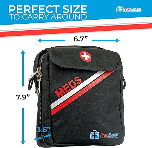 Miniatura 5 de PracMedic Bags - Estuche de viaje de insulina bolsa de medicamentos de viaje bolsa de medicina para diabetes para suministros médicos insulina epíp
