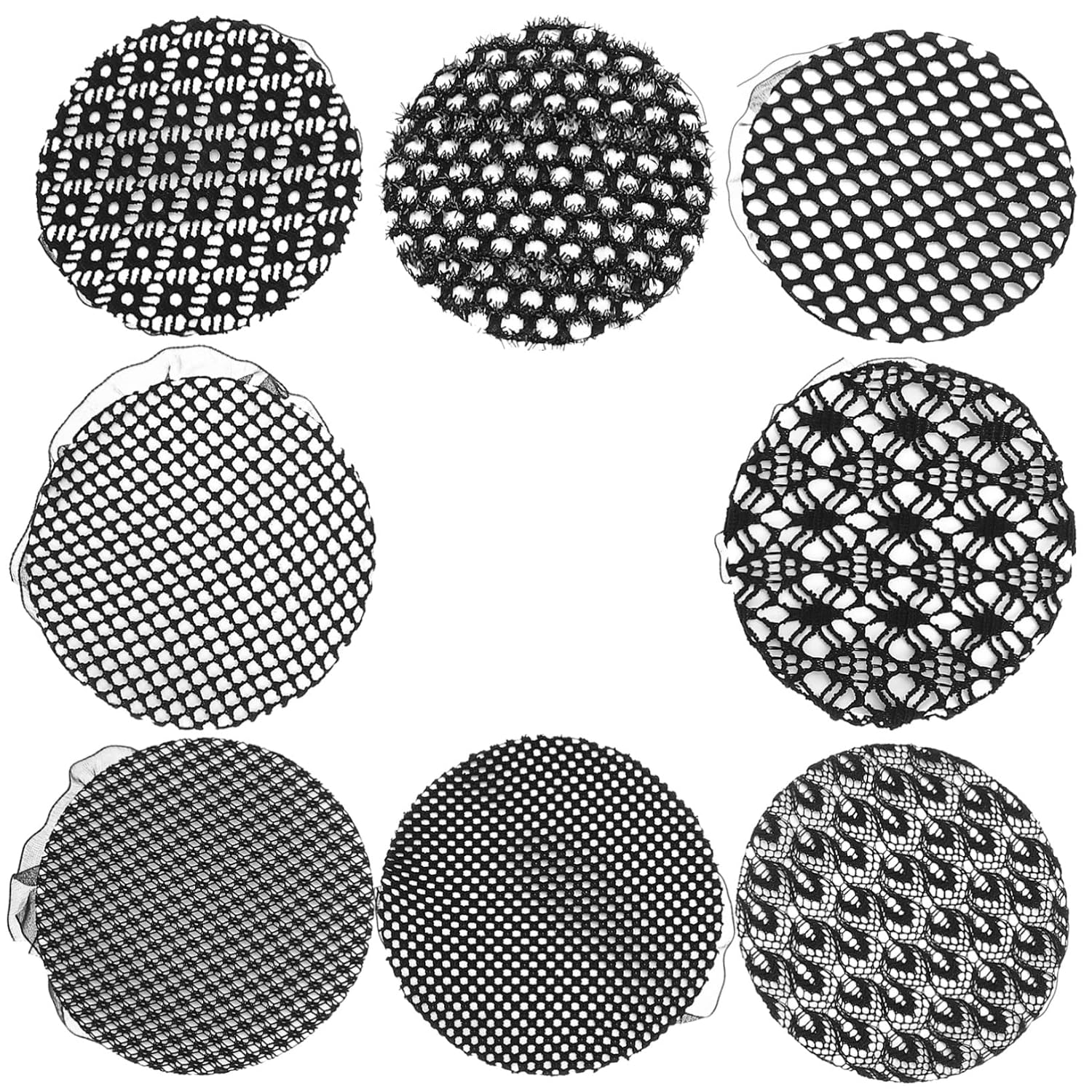 Hair Nets for Buns 8pcs Women's Snoods Hair Net Mesh Covers Elegant Practical Hair Accessories Long Use Present Style