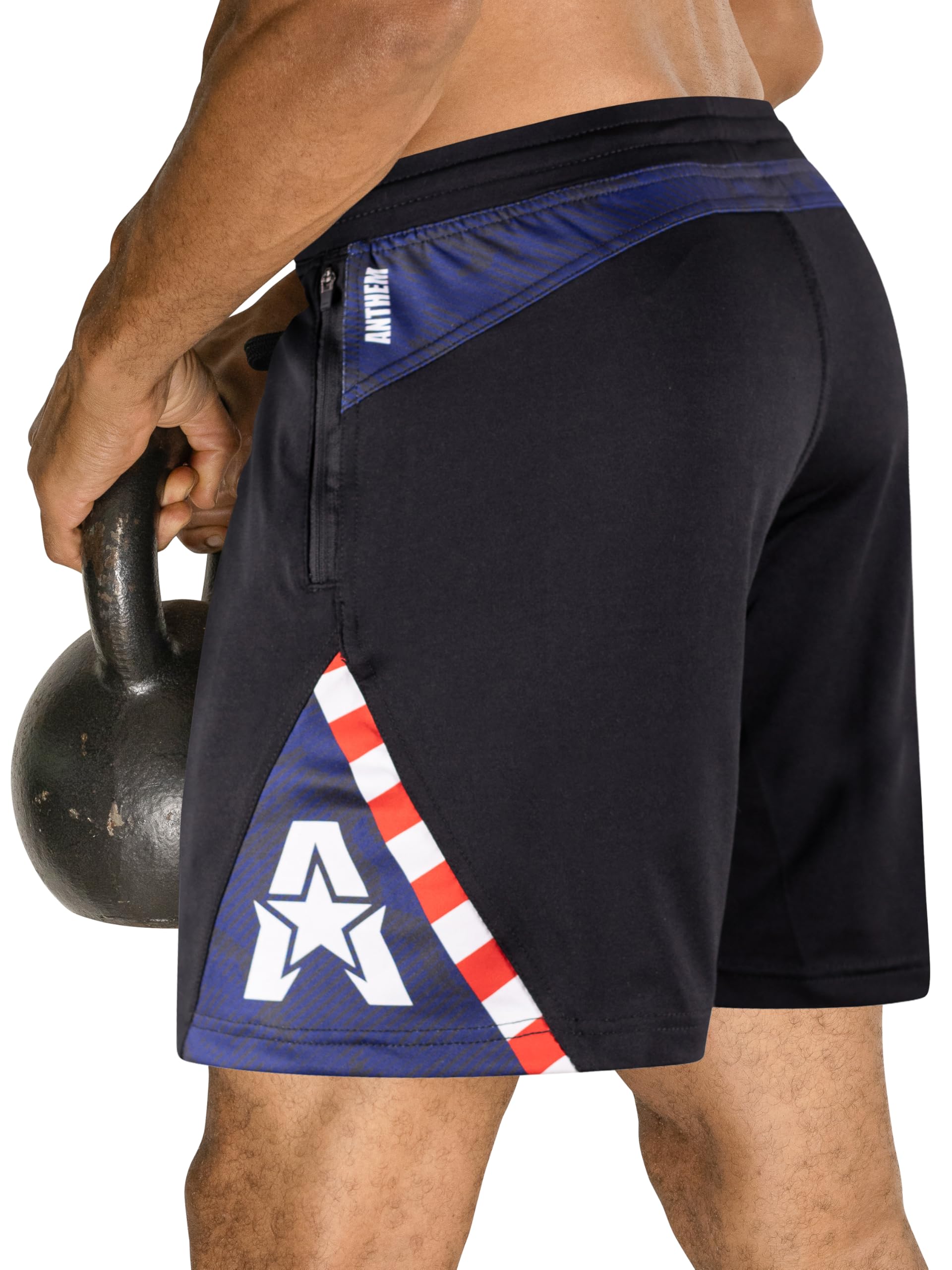 Anthem Athletics Isoflex - Pantaloncini da allenamento da uomo, 12,7 cm, 7" e 9", Onice Nero Usa G2, XL