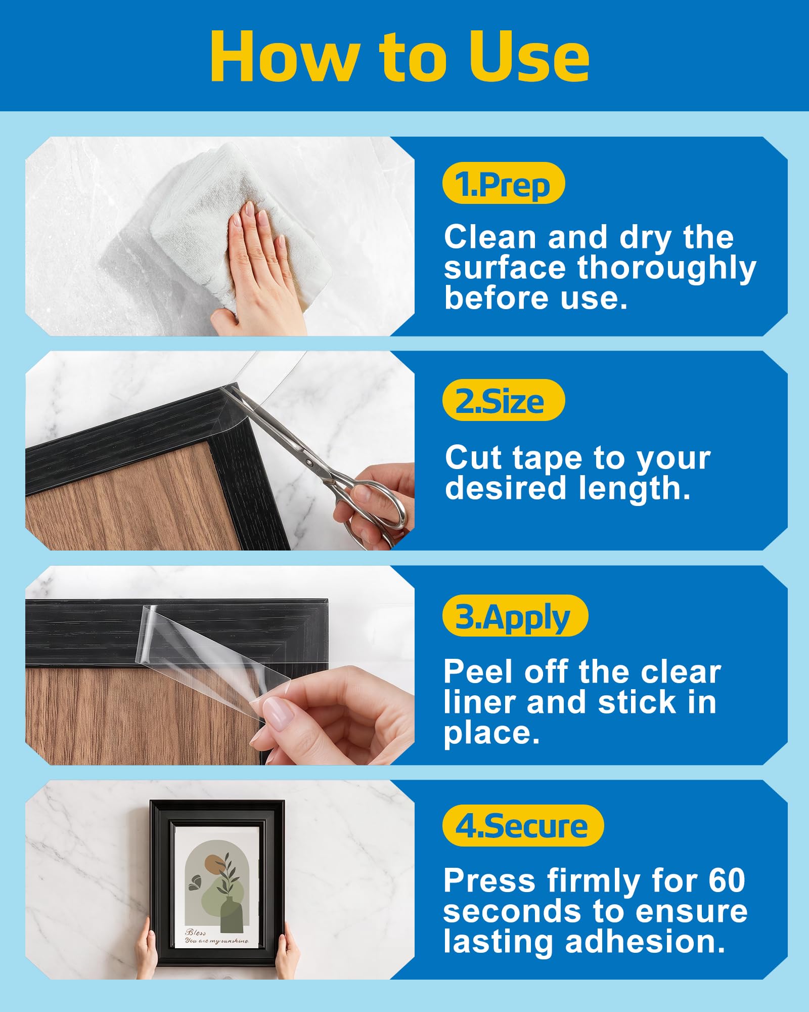 Heavy Duty Double Sided Tape - 10FT -6